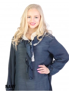 Ruffle Design Fashion Scarf